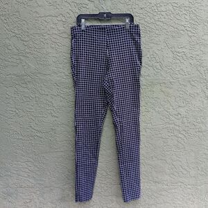 EUC MICHAEL KORS Lightweight Stretchy Black & White Plaid Legging Pants Small